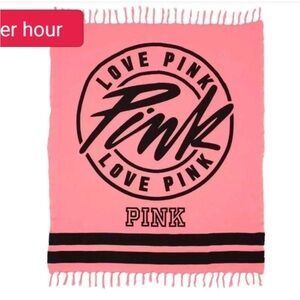 Victoria’s Secret PINK pink blanket throw